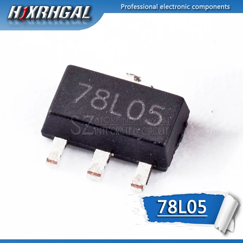 10pcs 78L05 SOT89 SOT-89 SOT SMD 5V three-terminal regulator patch transistor 78L06 78L08 78L09 78L10 78L12 78L15 78L33 79L05