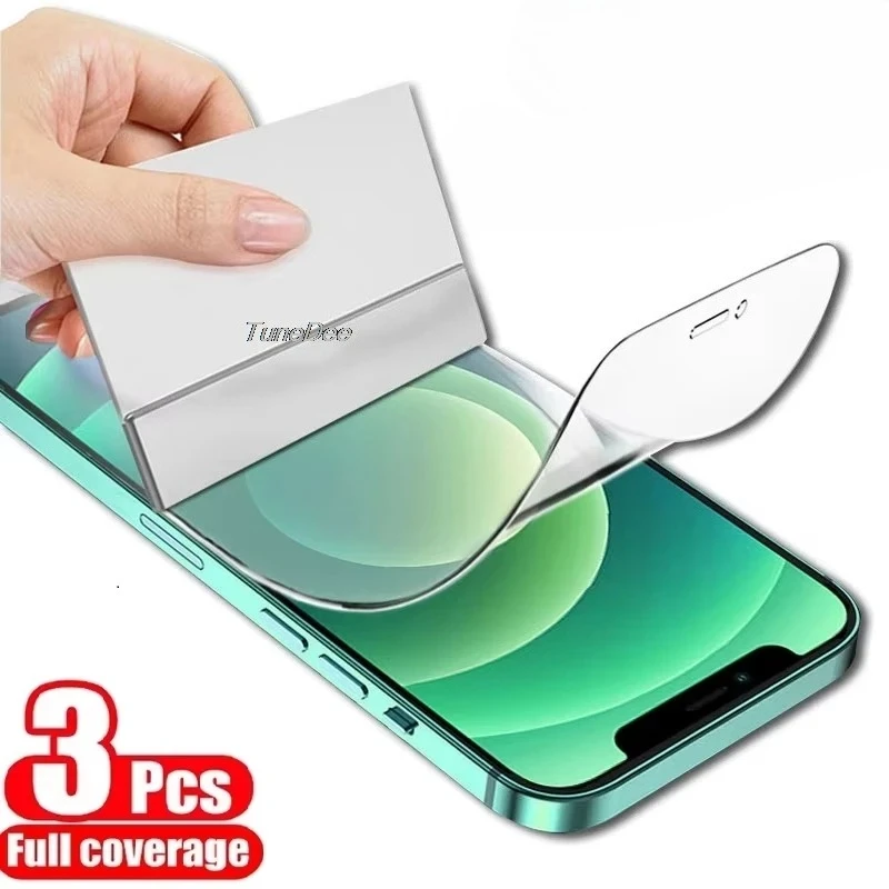

3pcs Hydrogel Film For Xiaomi Redmi 13C Note 13 Pro 5G 12 11 10 9 11S 9S 10T Screen Protectors High-Transparency Full Cover Film