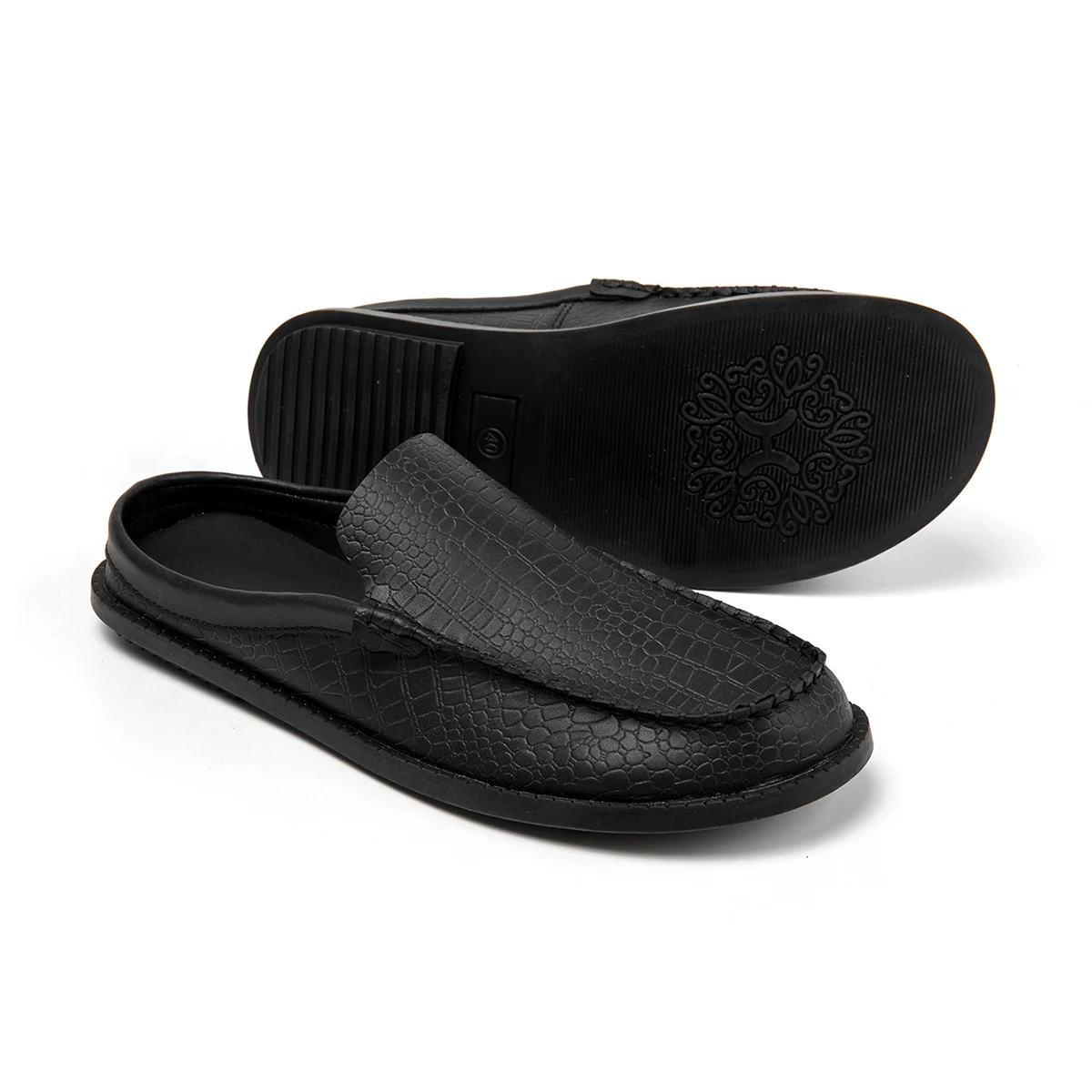 New Doudou men's shoes outdoor lazy one-pedal men's daily casual leather shoes soft and comfortable casual men's shoes