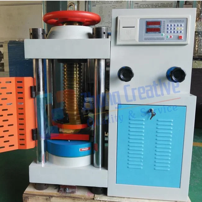 YES-3000KN Manual Hydraulic Concrete Compression Testing Equipment Export