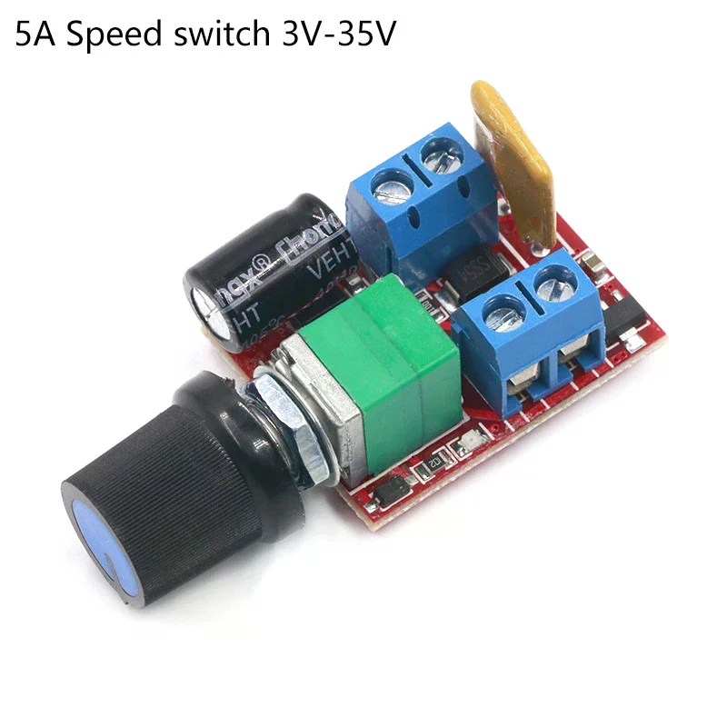 Controlador de Velocidad para Motor de CC PWM 2A 3A 5A 10A 90W con Función de Interruptor 1803BK 1203BK Módulo Ajustable con Función de Interruptor