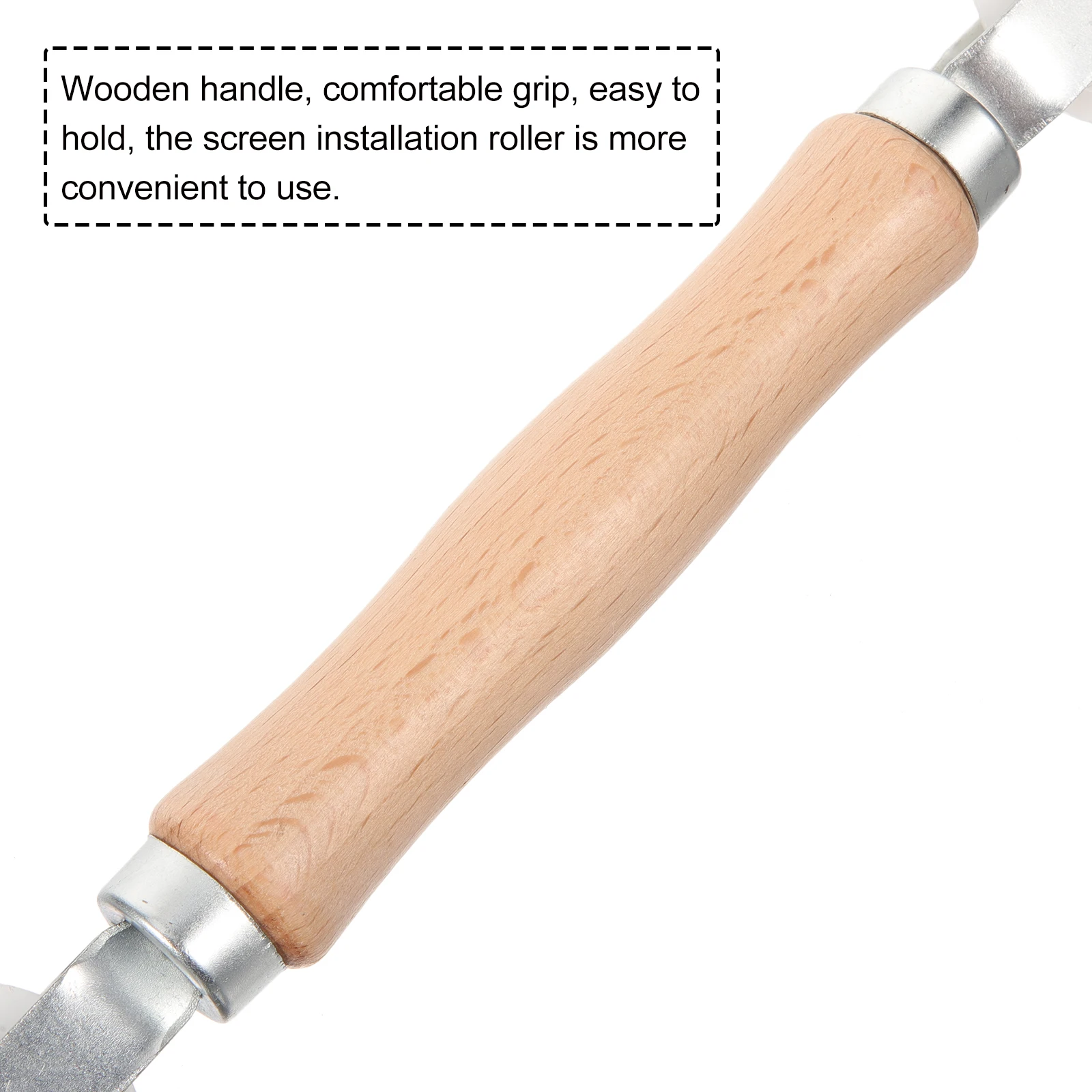 

Screen Repair Roller For Window Door Mesh Replacement Durable Spline Installation Tool Wooden Handle Screen Repair Tool