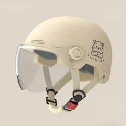 Electric Car Women's Helmet Battery Motorcycle Summer Universal Four-season Sun Protection Safety Helmet Half Helmet
