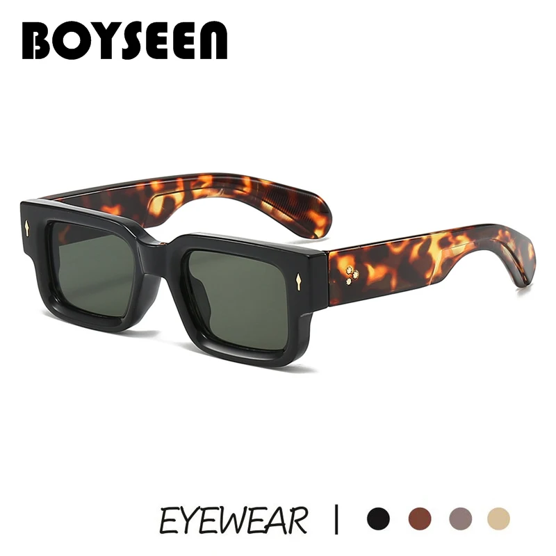 BOYSEEN Small Square Sunglasses Women Men Travel Luxury Male Shades Female Brand Gafas Oculos Sun Glasses Retro Designer UV400