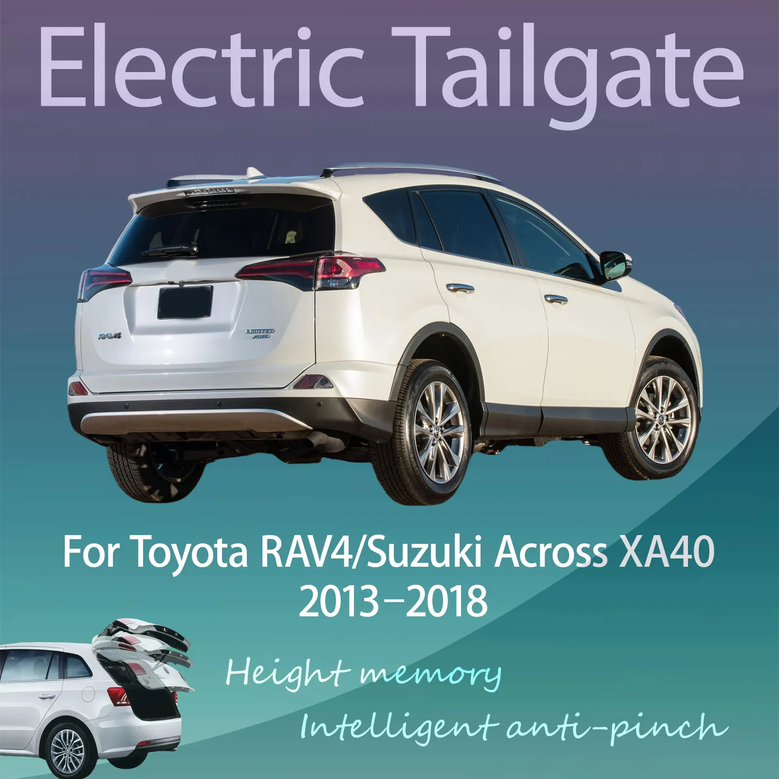 For Toyota RAV4/Suzuki Across XA40 2013–2018 Electric Tailgate with Sensor Trunk Anti-pinch Memory Height Intelligent Operation