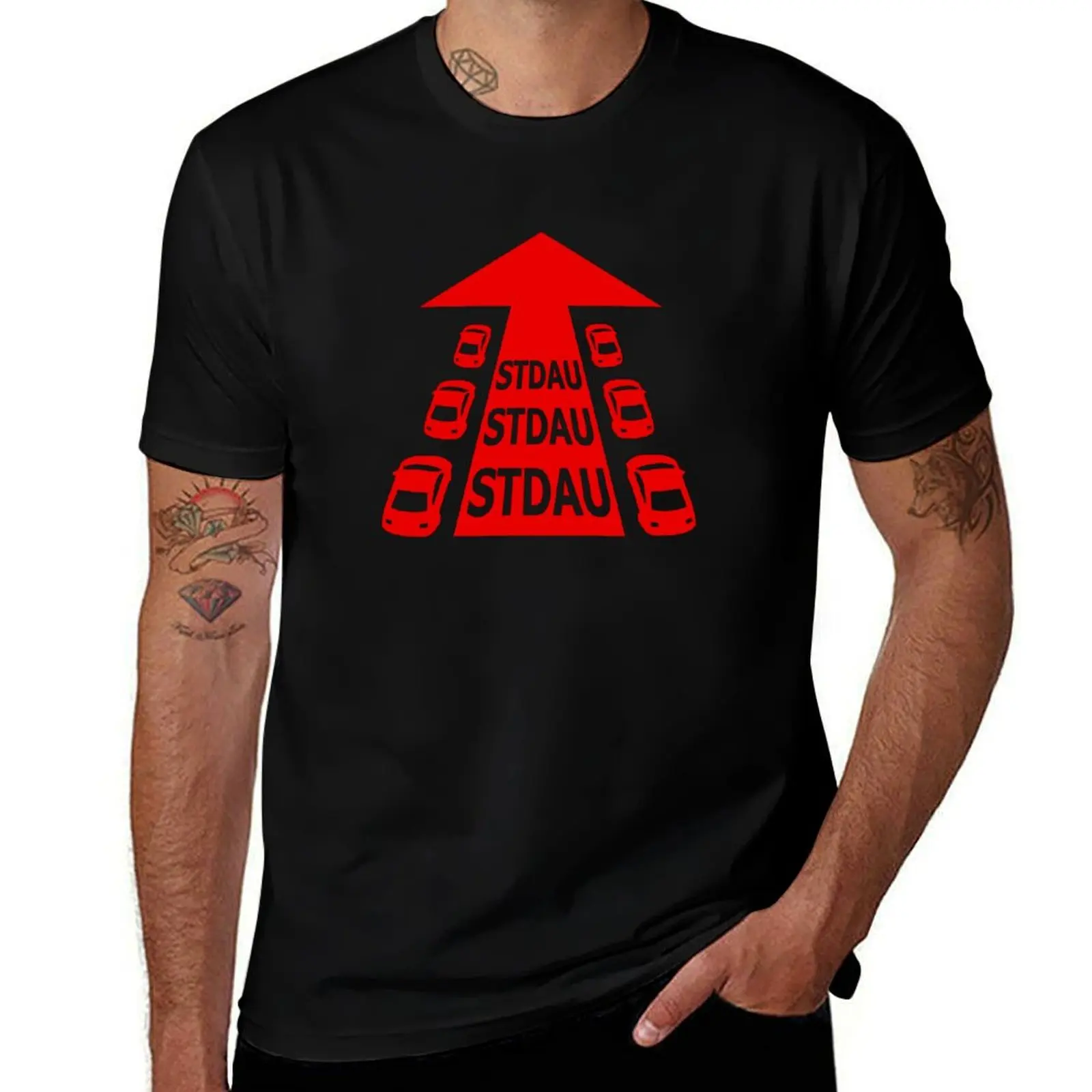

STDAU official Logo T-Shirt Casual Light Summer Short Sleeve Top