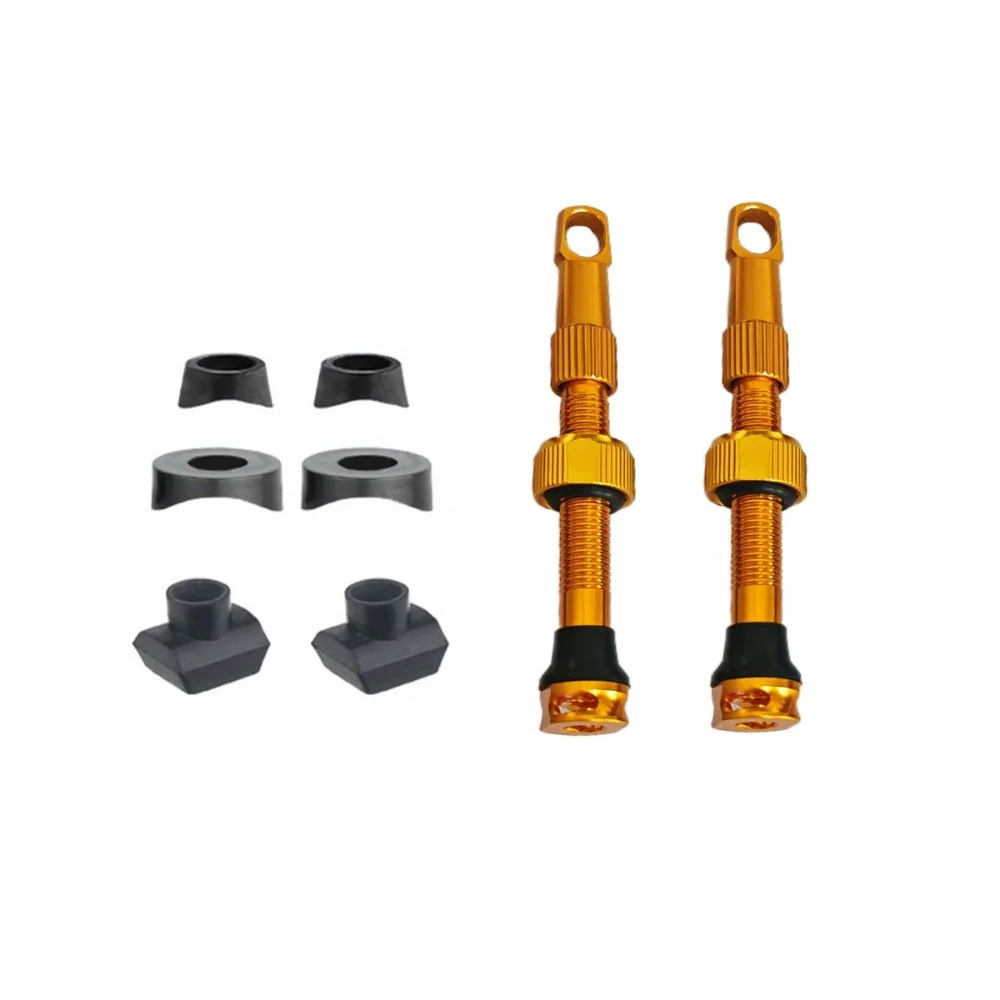 

1/8Pcs 40mm Bicycle Valve Set with Wrench Cap Multicolor Aluminum Alloy Valve Valve Core Aluminum Alloy Tubeless Tire Valve