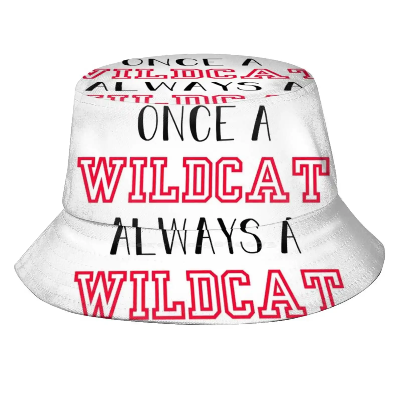 Once A Wildcat Sun Cap Fisherman Hat Bucket Hats Tumblr Hsm 3 Troy Bolton Gabriella Montez Romance Love High School Musical 3