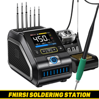 FNIRSI DWS-200 Soldering Station Constant Temperature Sleep C210 C245 Soldering Iron Handle Electronic Welding Rework Station