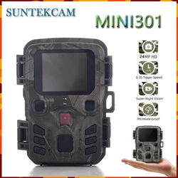 Suntekcam Mini301 Trail Camera 24MP 1080P Outdoor Wildlife Camera Scouting Surveillance Night Vision Hunting Photo Traps