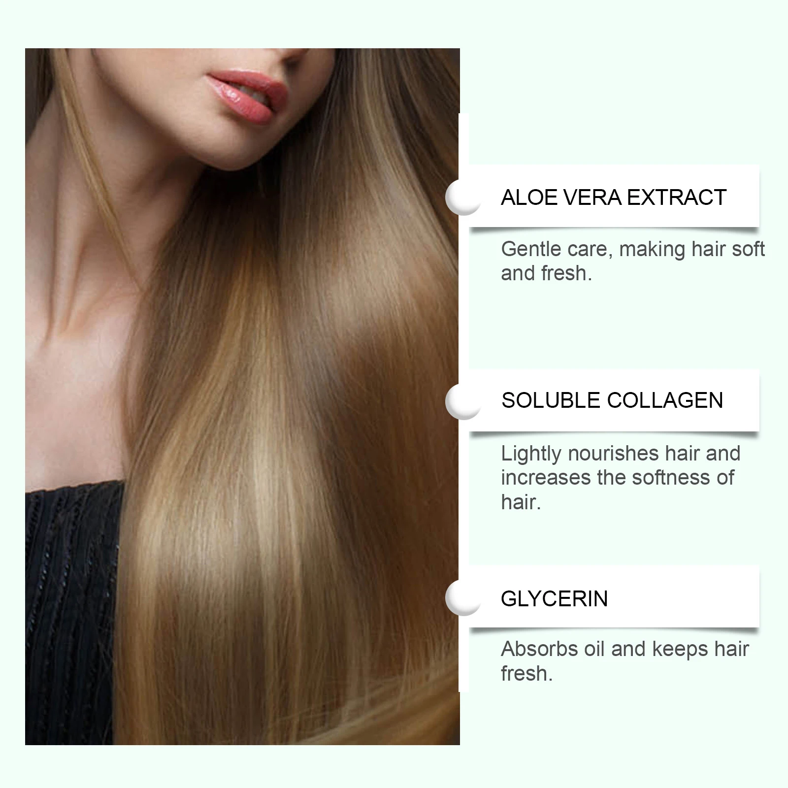 بخاخ شامبو جاف للشعر الدهني، تركيبة خفيفة الوزن، تركيبة خفيفة الوزن، رائحة طازجة، بدون شطف، مظهر نظيف فوري للاستخدام اليومي #3