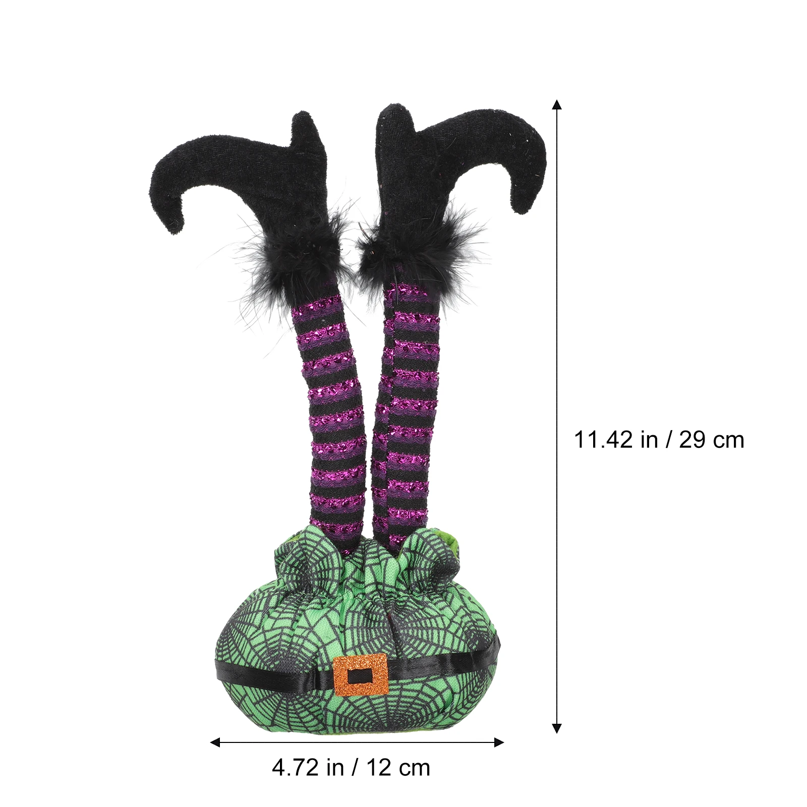 

1pcs Halloween Leg Prop Upside Down Striped Legs Decoration With Flexible Wire For Indoor Outdoor Party Home Office Shop Window