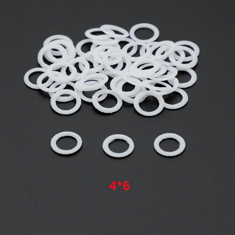 500pcs/Lot New Nylon Plastic White Gaskets Of Screws For Barber Repair Hair Scissors Mix Sizes 5*7/4*7/4*6mm Good Quality