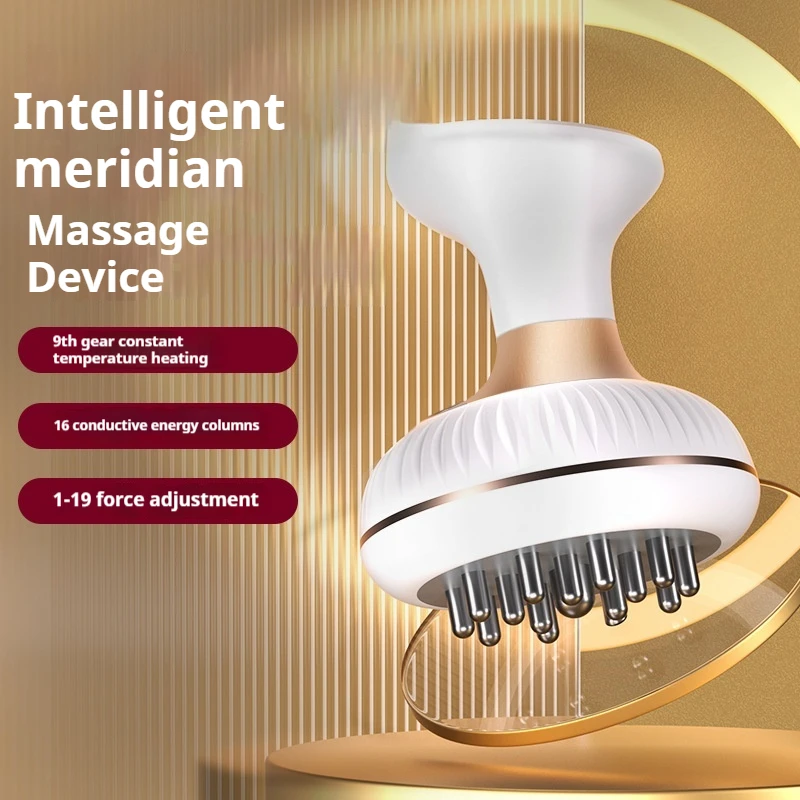 

New Intelligent Electric Meridian Brush Shoulder And Neck Vibration Heating Dredge Massage Household Scraping Instrument