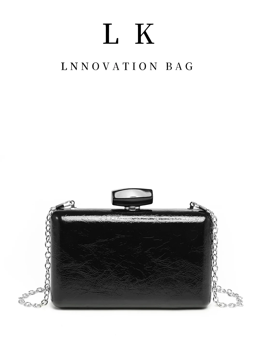 Edle Box-Tasche aus PU-Material, geeignet für Nachtclubs, Partys, Prinzessinnen-Tasche, Abendtasche – Detail 13