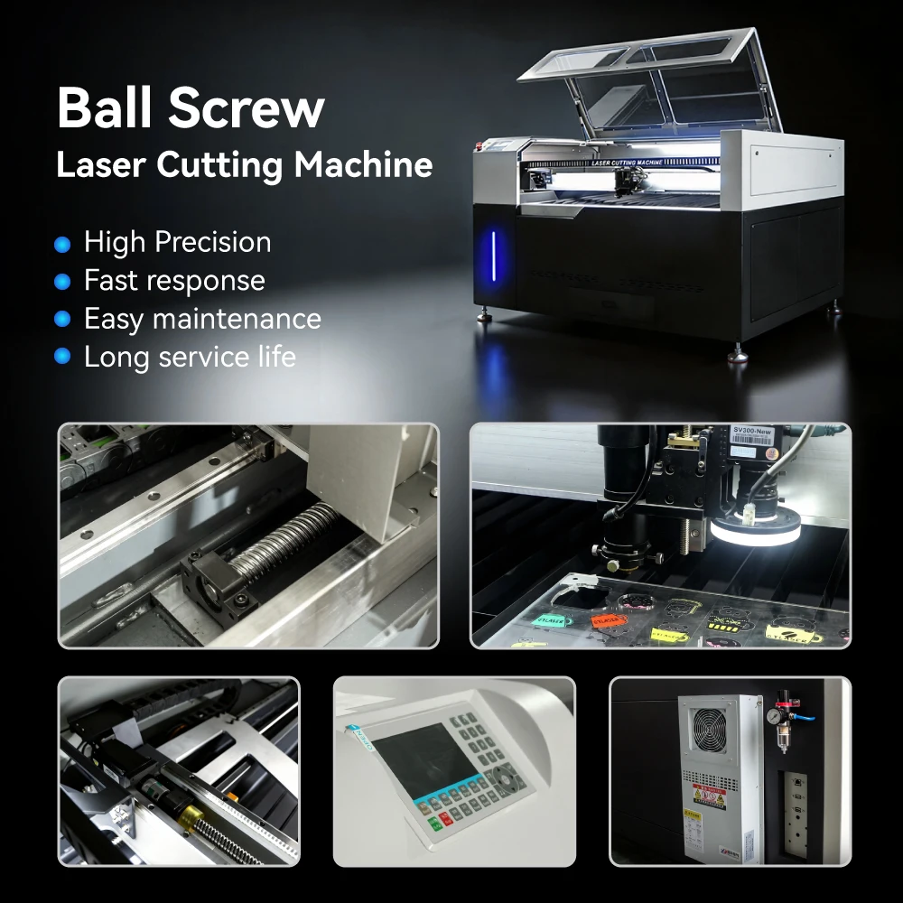 High Precision  Engraving Cutting Machine For Advertising Signs Wooden Board Acrylic 300w Co2  Cutting Machine