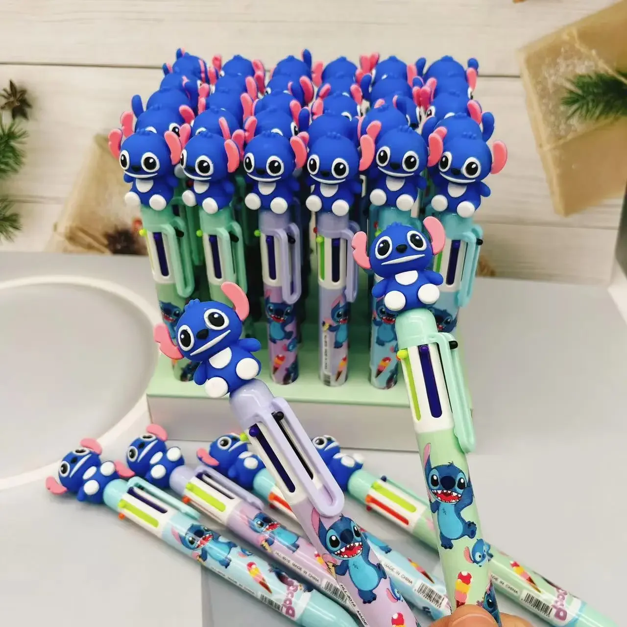 1pcs Disney stitch  Anime Cartoon Kawaii Gel Pen 0.7Mm Cute Stationary Supplies Office Pen Childern School Supplies Gift