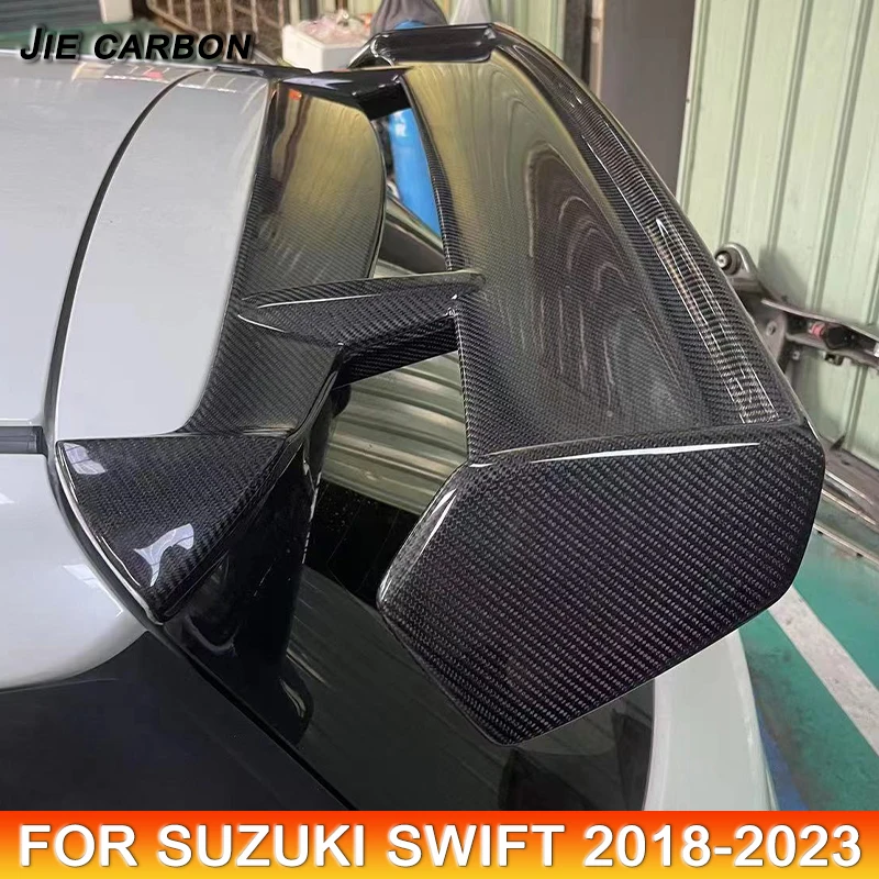 For Suzuki SWIFT Sport ZC33S 2018+ Year Carbon Fiber Tail Spoiler Extended Body Kit Racing Style Upgrades Car Accessories Diffus