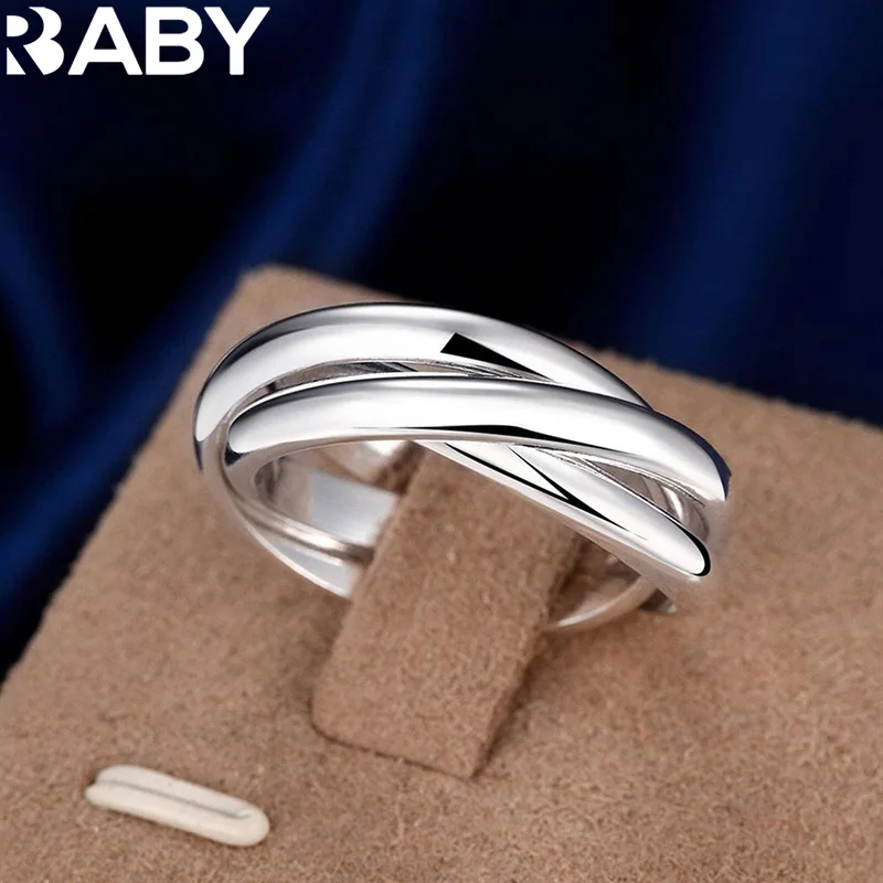 Anillos redondos de Plata de Ley 925 para mujer, joyería fina, productos de tendencia al por mayor, ofertas con joyería URBABY