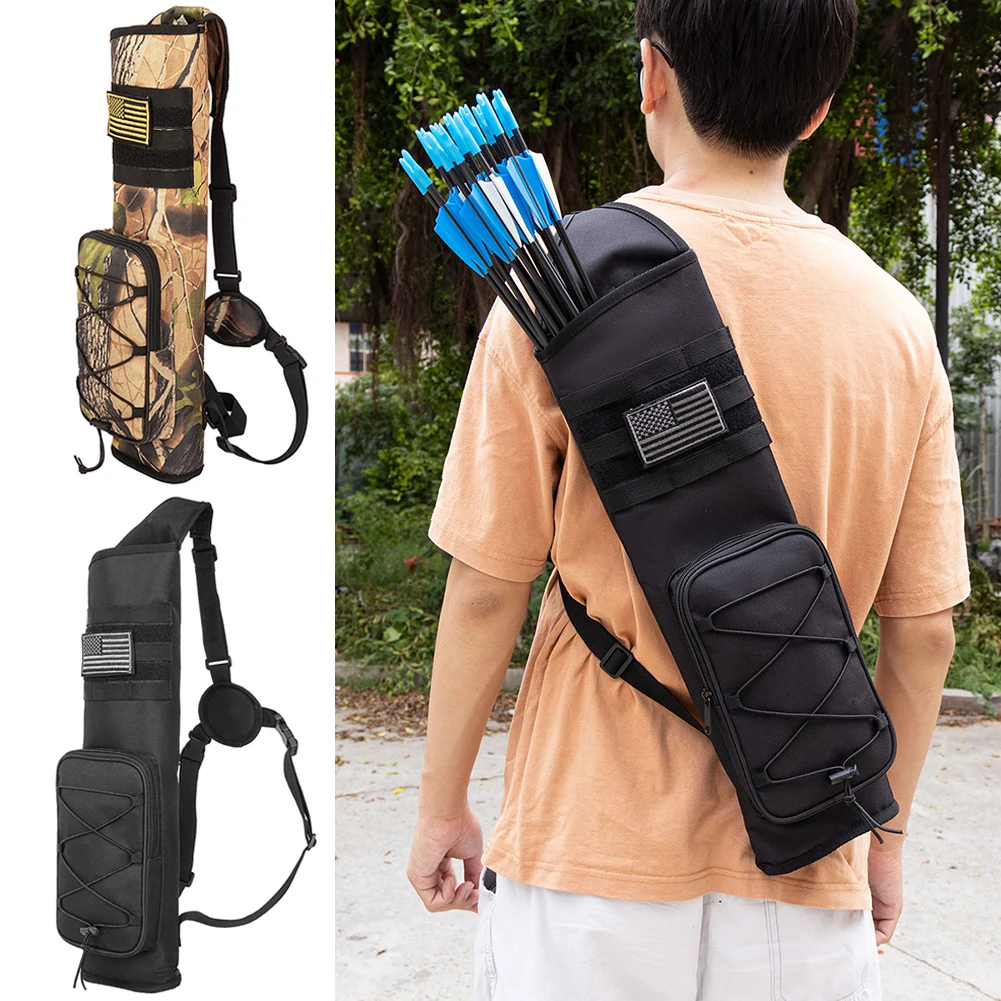 Archery Quiver Bag Portable Bow Storage Bag Bottom Thickening Adjustable Strap for Outdoor Archery Hunting Accessories