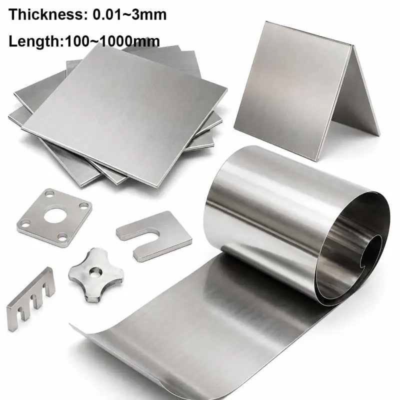 1pcs Stainless Steel Sheet Plate  Stainless Steel Foil Shim Sheet Plate 0.01mm 0.1mm 0.2mm 0.3mm 0.5mm 0.8mm 1mm 1.5mm 2mm 3mm