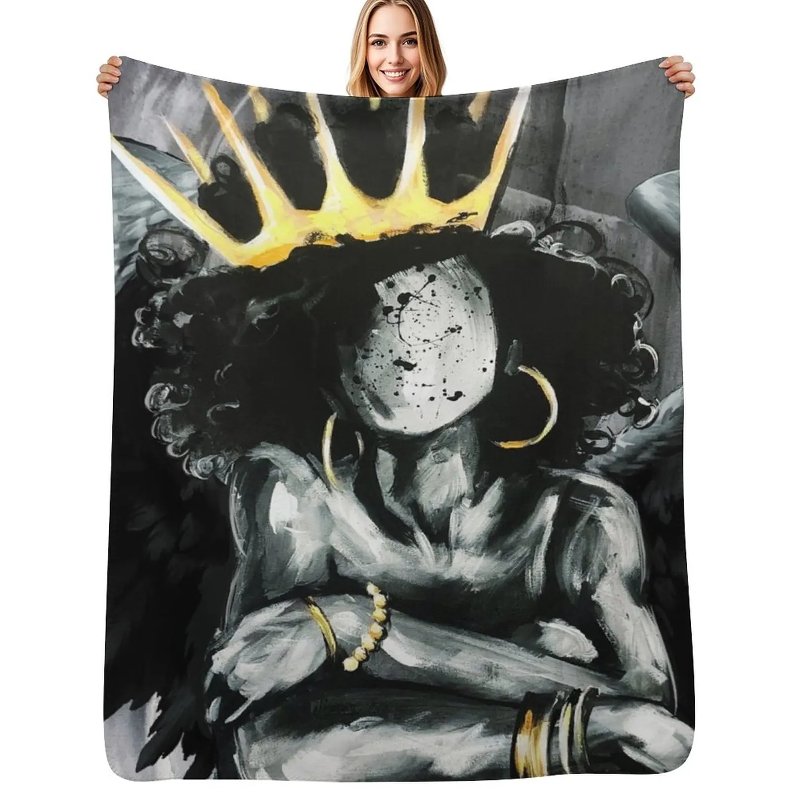 Naturally Queen IX ANGEL Throw Blanket for babies Luxury Thicken Bed covers Extra Large Throw Camping Decorative Beds Blankets