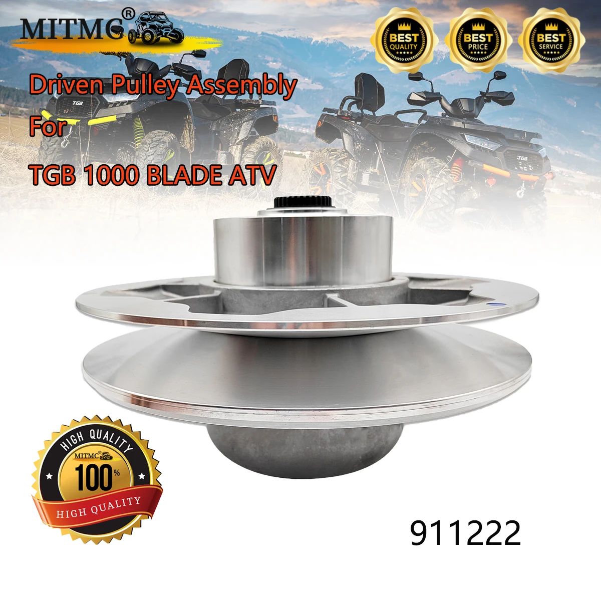 Driven Pulley Assembly For TGB 1000 BLADE ATV Quad GO Kart Accessories 911222 910378