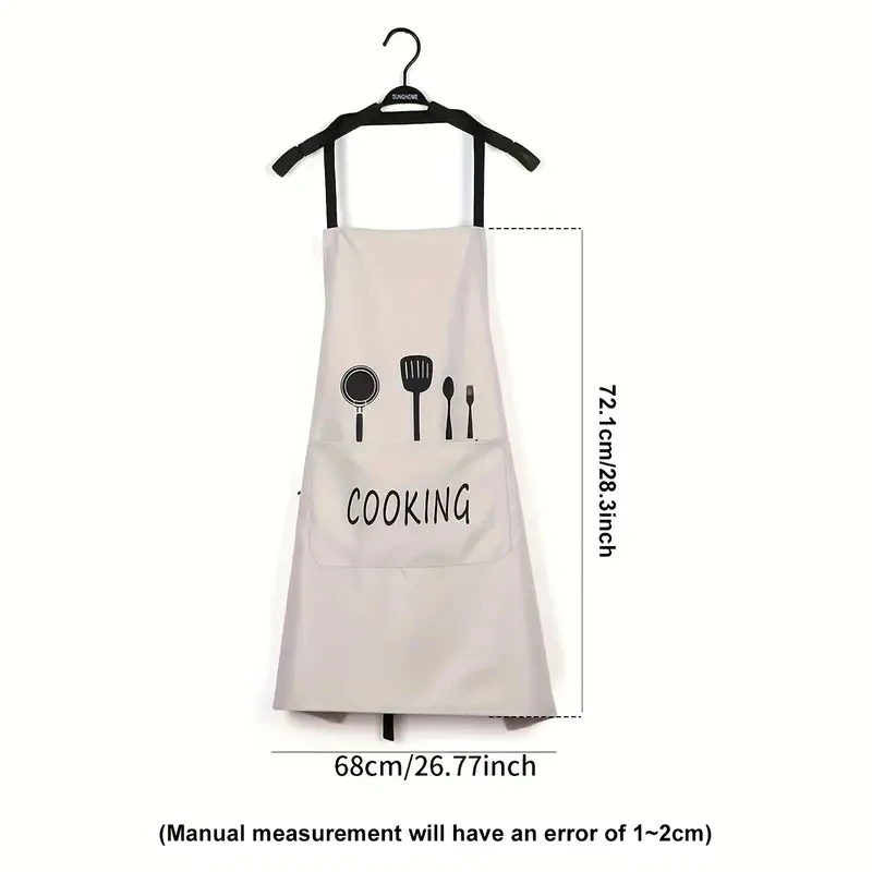 Waterproof and oil-proof apron kitchen cooking household smock waist