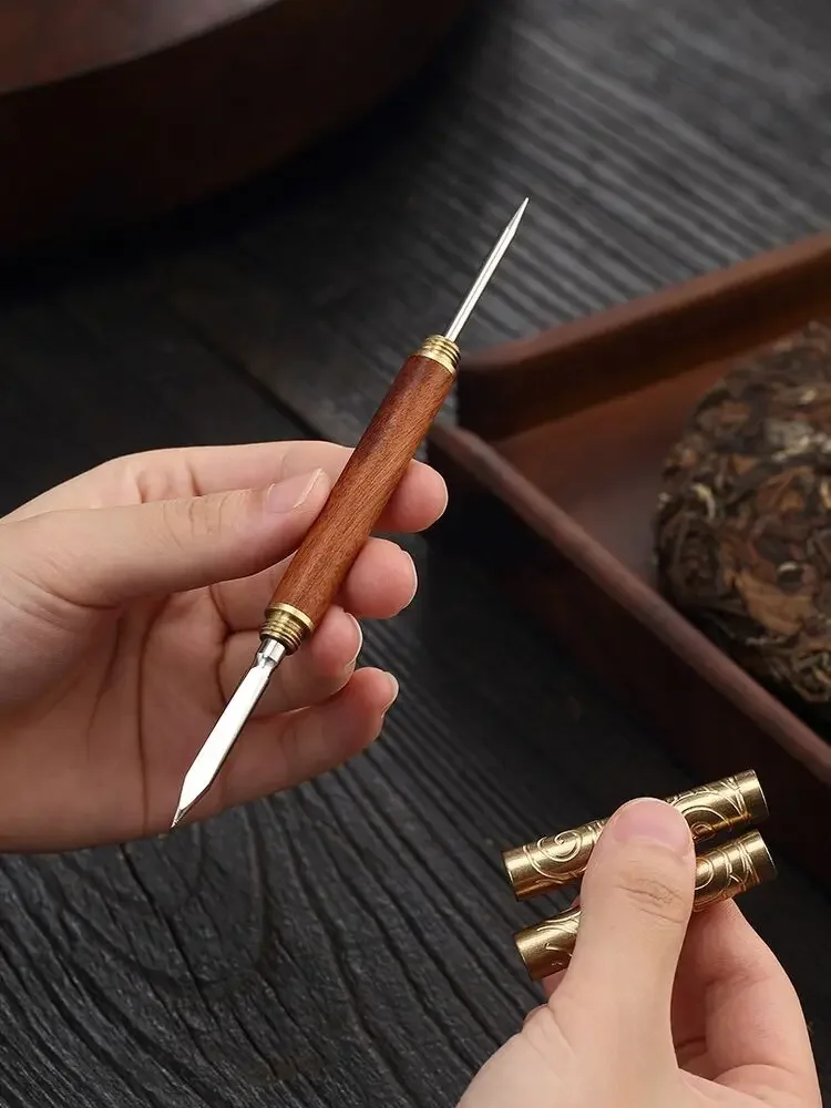 Professional Tea Knife Needle Pick Puer Tea Tools Cone Needle, Breaking Prying, Multifunction Tea Brick Tool