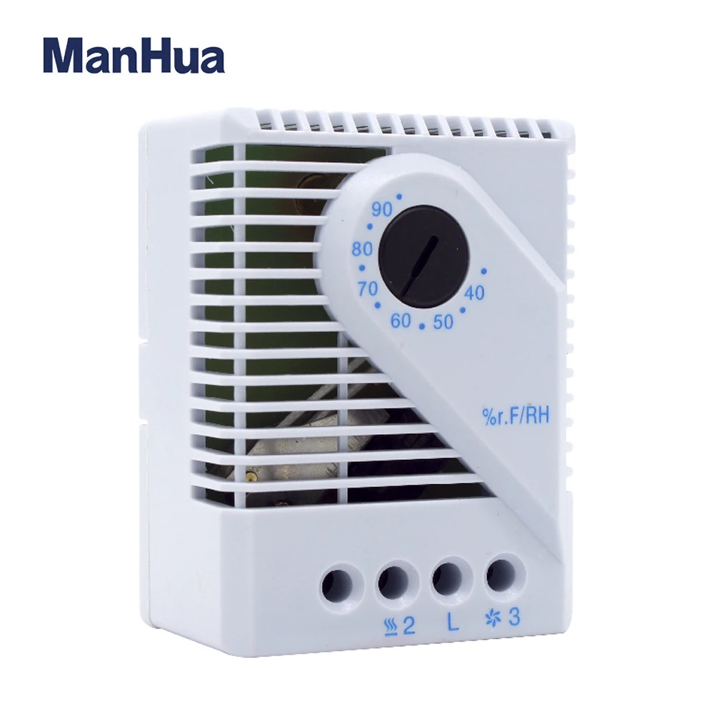 Imagem -03 - Controlador de Temperatura Manhua Gabinete do Motor Interruptor de Controle de Temperatura Termorregulador Mecânico Controlador de Umidade Mfr012