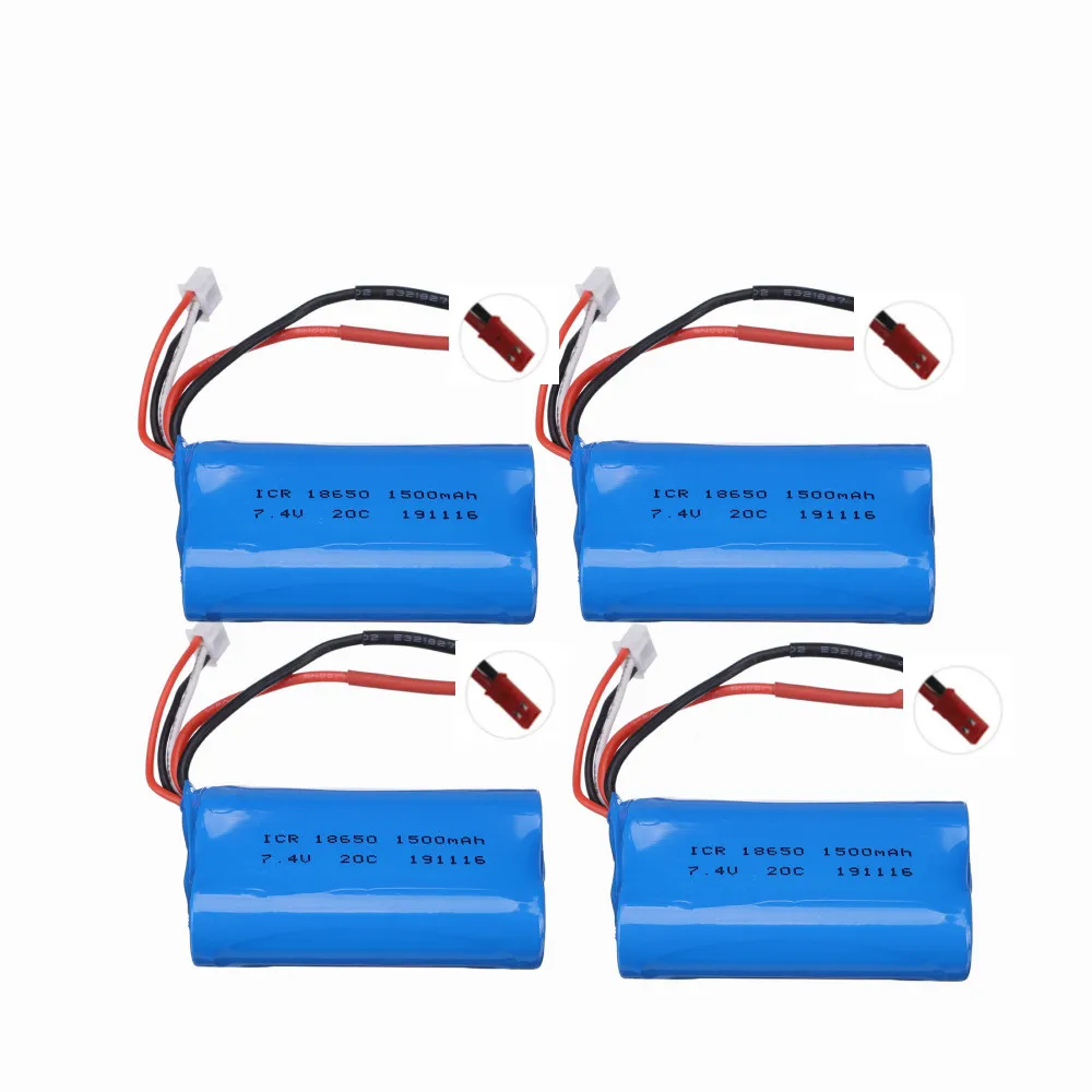 7.4V 1500mAh 18650 Lipo Battery For UD1601 UD1602 SG1603 SG1604 Rc Car Boat Drone Parts 7.4V 2S battery for toys parts