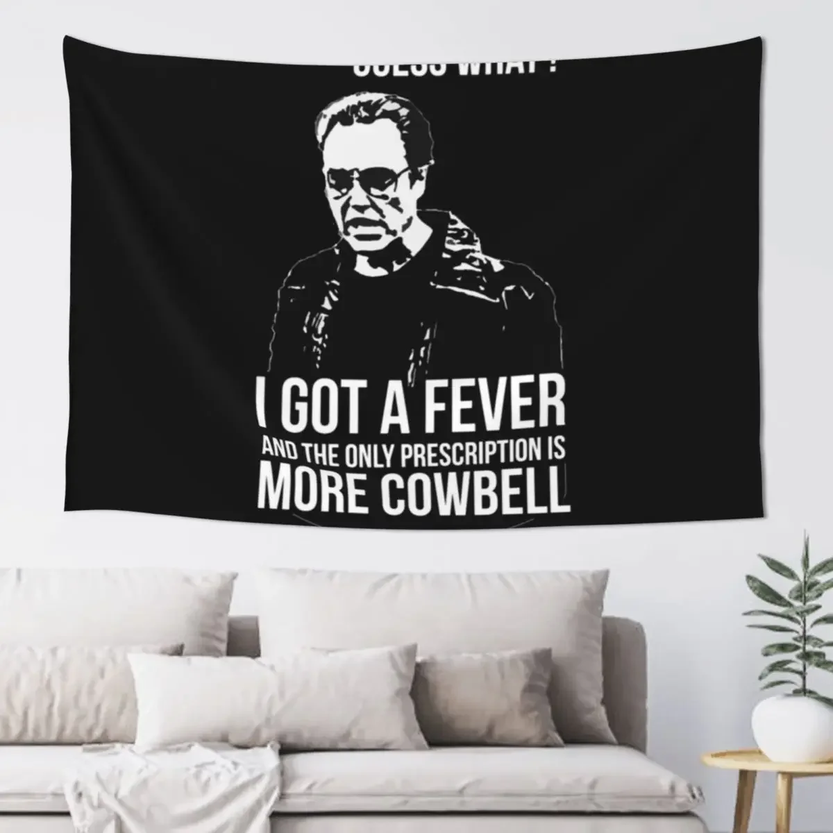 

MORE COWBELL Essential Tapestry Luxury Living Room Decoration House Decorations Tapestry