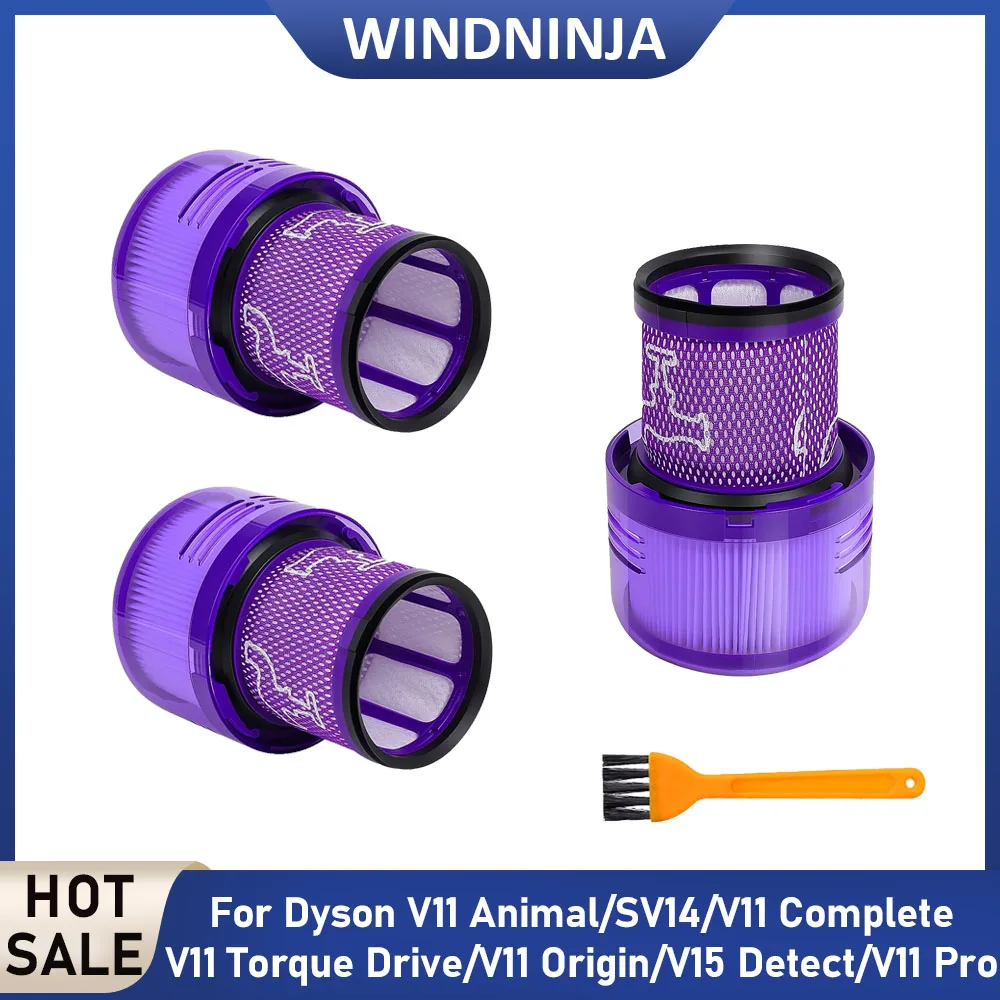 

HEPA-фильтр для беспроводных пылесосов Dyson V11 Animal, V11 Torque Drive, V15 Detect, SV14. Аналог запчасти 970013-02. Замена.