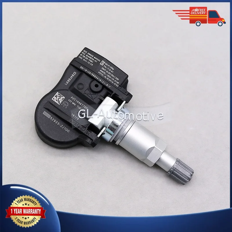 1/4PCS 433MHZ TPMS Tire Pressure Sensor For Hyundai Accent I30 ix20 ix55 Santa Fe Kia Rio Sorento 52933-2J100 52933-3N100