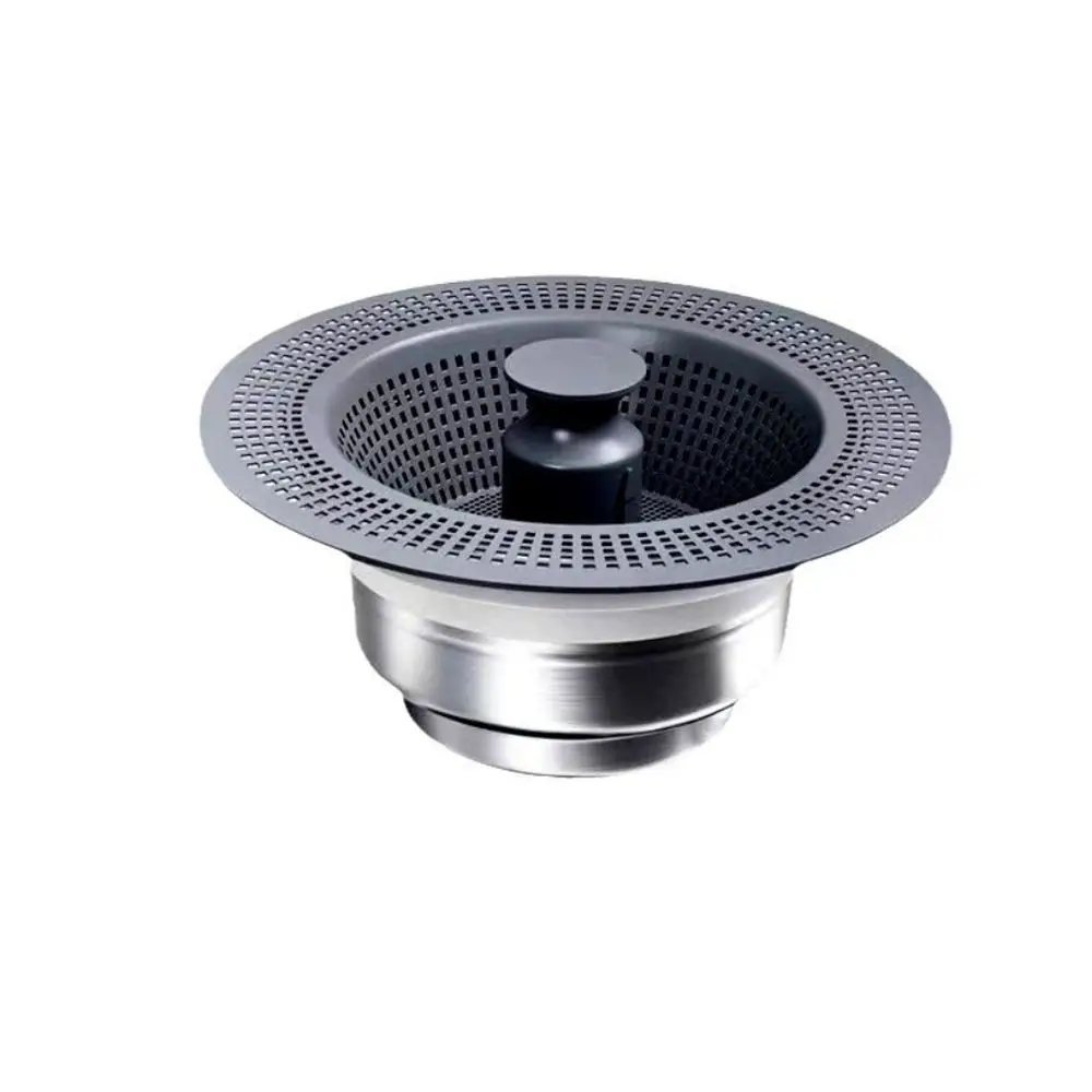

Сливный фильтр для кухонной раковины из нержавеющей стали, противозасоряющаяся силиконовая сетка, сито для раковины из нержавеющей стали, кухонные аксессуары, всплывающие