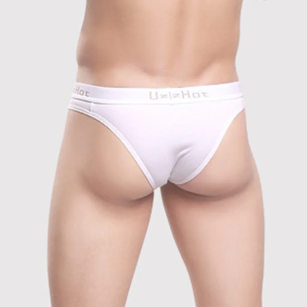 Thong Mens Panties Bulge Stretchy Casual Summer Comfy T-Back Cotton Tangas Elastic G-String Triangle Jockstrap