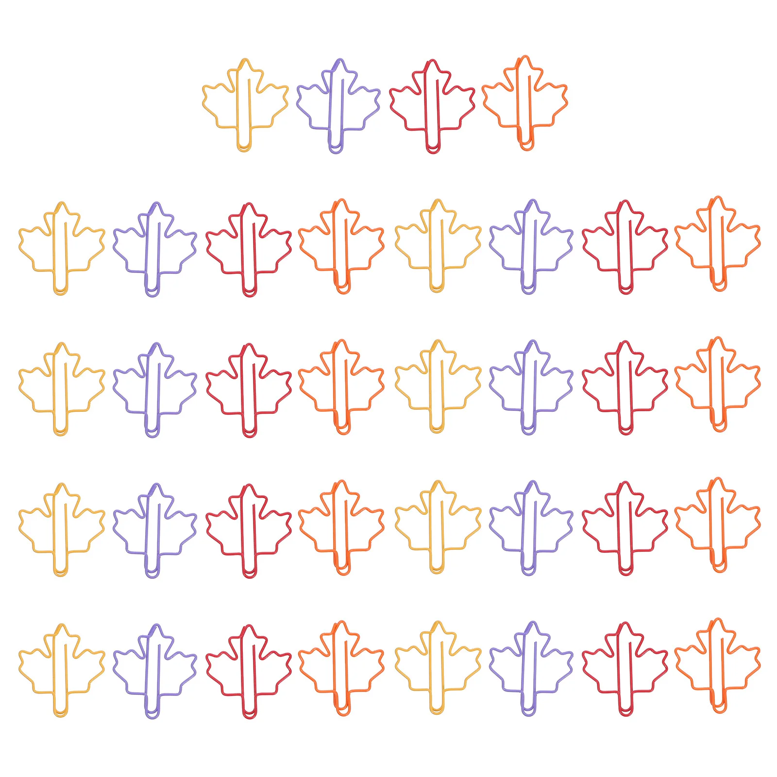 

100pcs Maple Leaf Binder Clips Colorful Small File Holder For Planner Journal Office Decorative Stationery Paper Clips Set