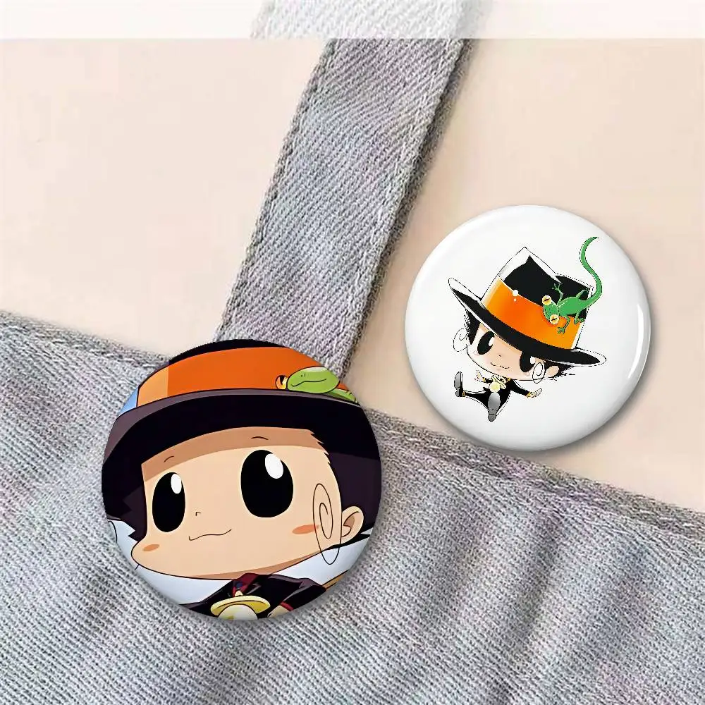 K-Katekyo H-Hitman Reborn Badges Creative Tinplate Button PinsBrooch Creative Quotes Badge Clothes Gift For Kids Friends