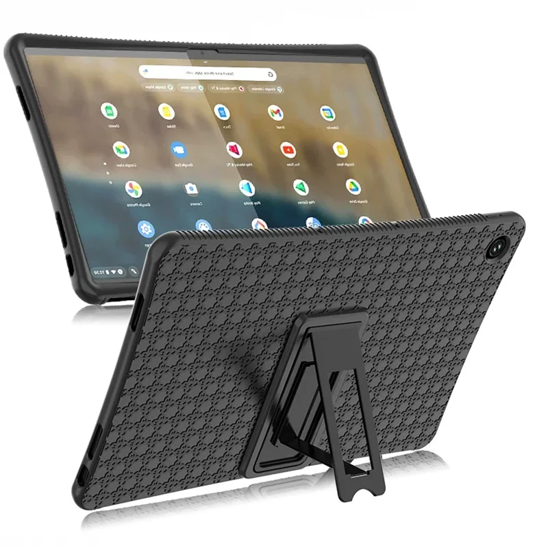 

Case for Lenovo Chromebook Duet 3 11 Inch Tablet Cover Soft Silicon Stand Holder for Chromebook Duet 370 Duet3 Protective Shell