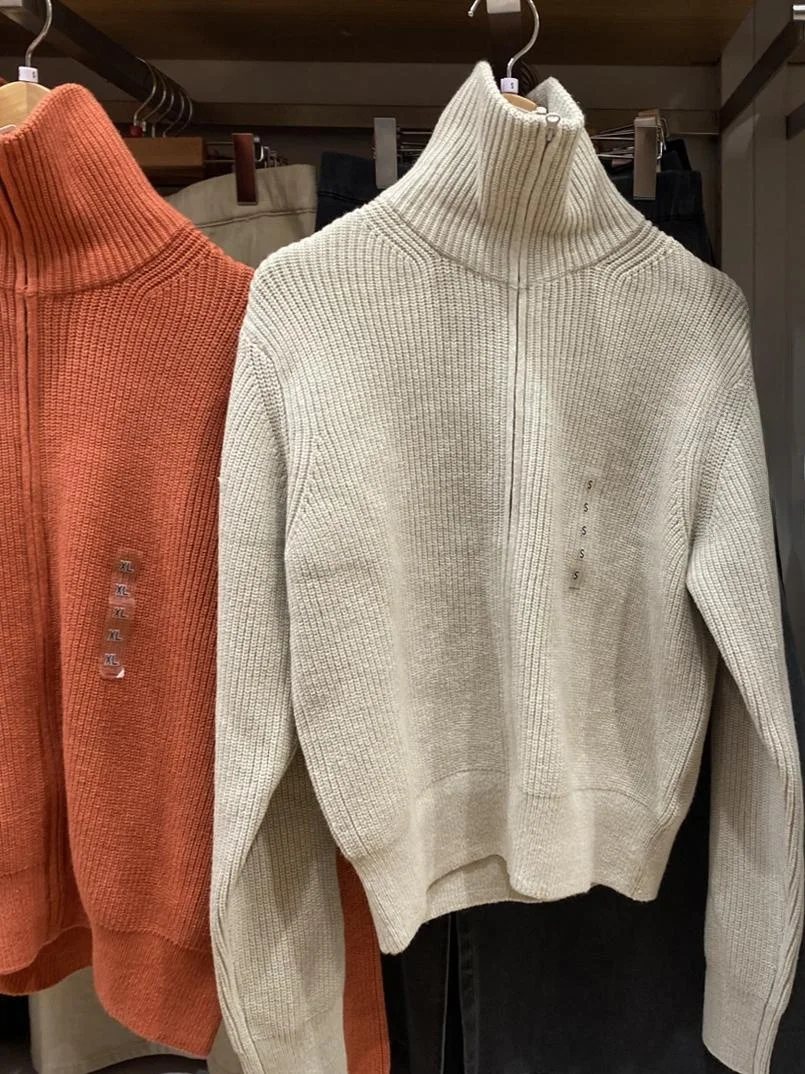 

Весенний женский вязаный кардиган на молнии с большим воротником, универсальный укороченный свитер в уличном стиле, однотонный