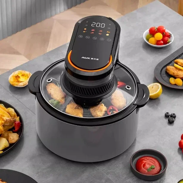 Air Fryer Home Use No-Flip Visible Multifunctional Smart New Oven Integrated Electric Fryer freidoras de aire