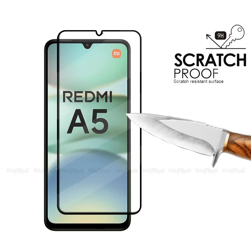 4/3/2/1PCS For Redmi A5 Glass Xiaomi Redmi A5 Tempered Glass Full Cover Glue HD 9H For Screen Protector Redmi A5 A4 A3 A2 A1 A 5