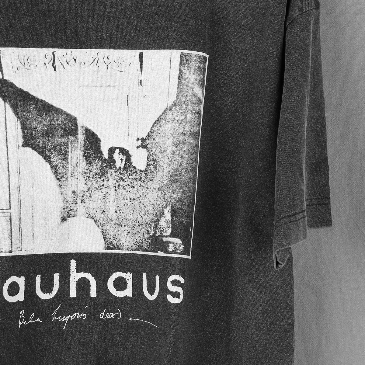 Bauhaus T-Shirt Bela Lugosi\'s Dead New Wave Goth Rock Post Punk Cocteau Twins Band Summer Men\'s Clothing Washed Cotton Tee Shirt