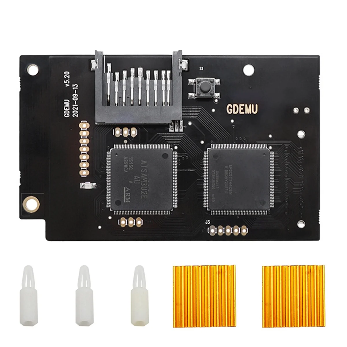 Optical Drive Simulation Board V5.20 (5.20.5) GDEMU for SEGA Dreamcast DC VA1 Console SD Extension Board with Heat Sink