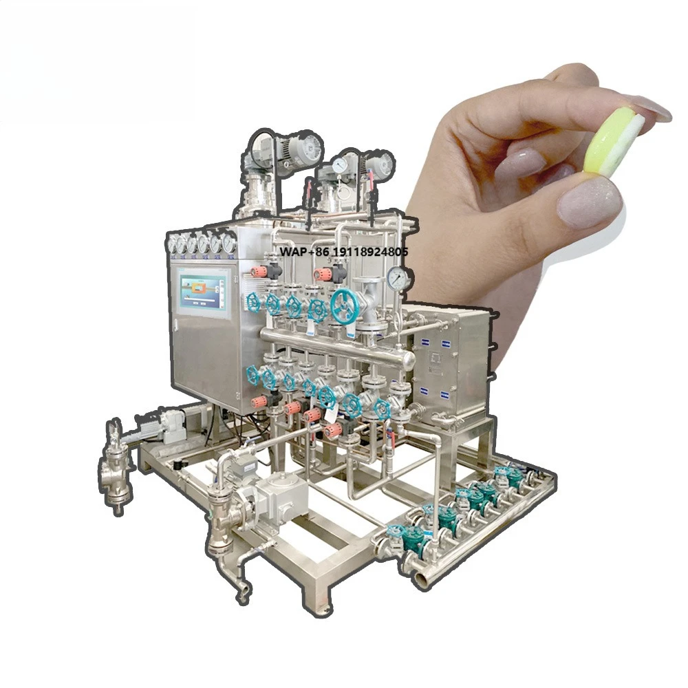 Máquinas de dos capas para hacer caramelos prensados con cara sonriente, caramelos de menta, y equipo de microfilmación para la producción de caramelos duros.