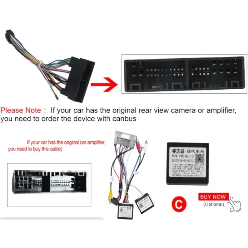 SPETON Car Radio Player Optional Canbus Cable for Kia K5 Optima 3 2011-2015 Adapter