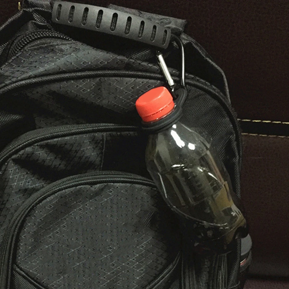 

Water Bottle Hanging Black Silicone Holder For Hiking Camping Traveling Motorcycle Bike Backpack Outdoor Use Water Bottle