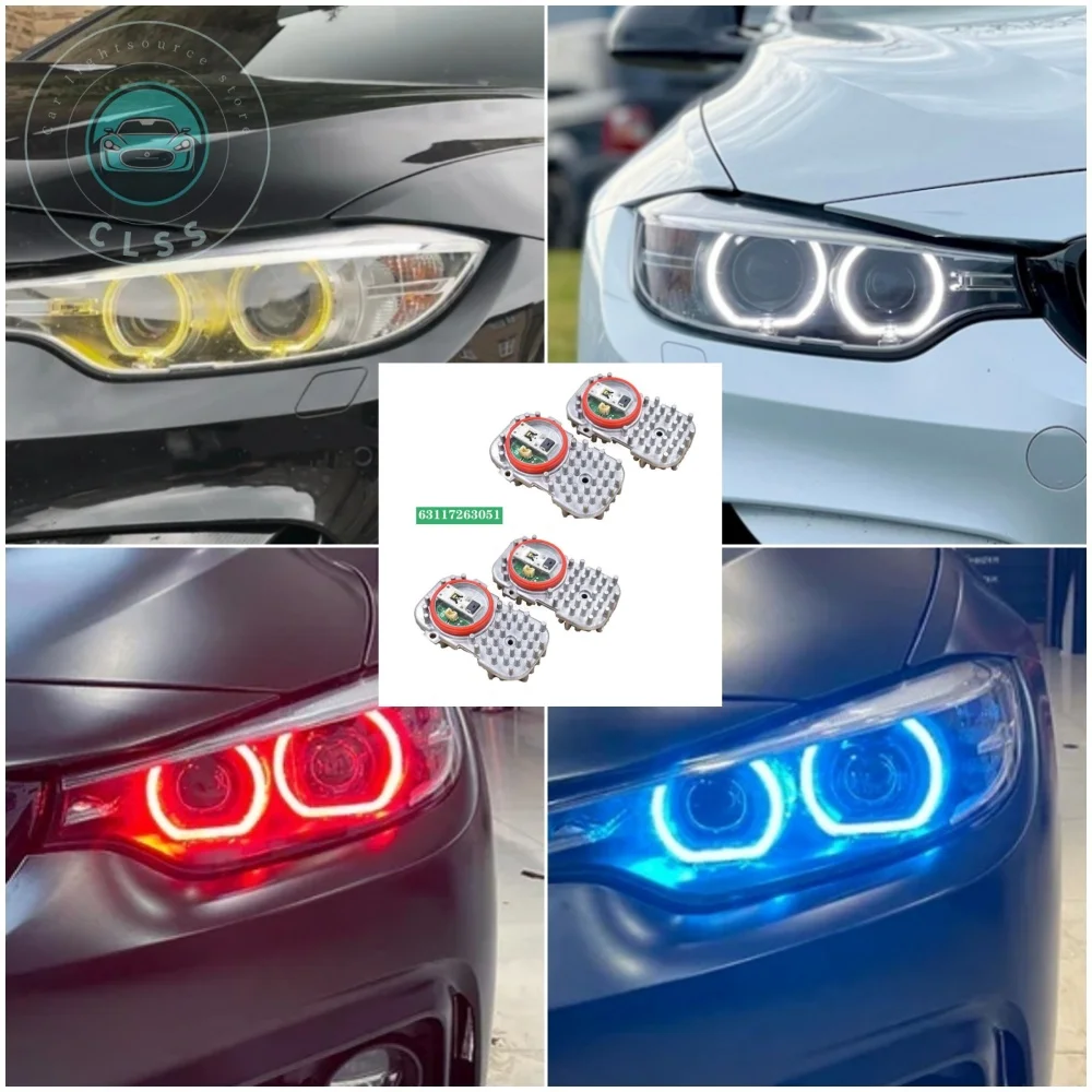 Multicolor CSL Yellow Red Ambe Angel Eyes DRL Modules For BMW F80 F82 M3 M4 F32 F33 F36 OE# 63117263051 Xenon Daylights Upgrade