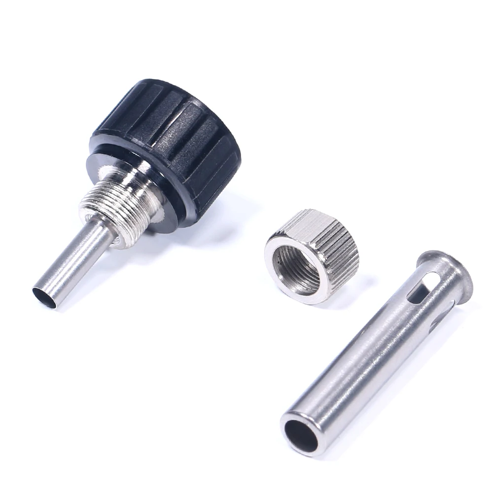 Silverflo 928D Soldering Socket+Nut+Electric Wood Head for 928D Soldering  Iron Handle Iron Head Cannula Iron Tip Bushing