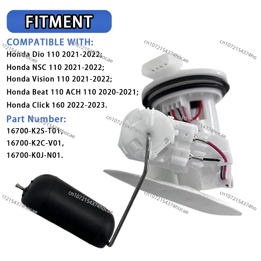 110 ACH 110 OEM 16700 K0J-N01 مجموعة مضخة الوقود انقر 160 22-23 16700-K2S-T01 16700-K2C-V01 16700K0JN01 #2
